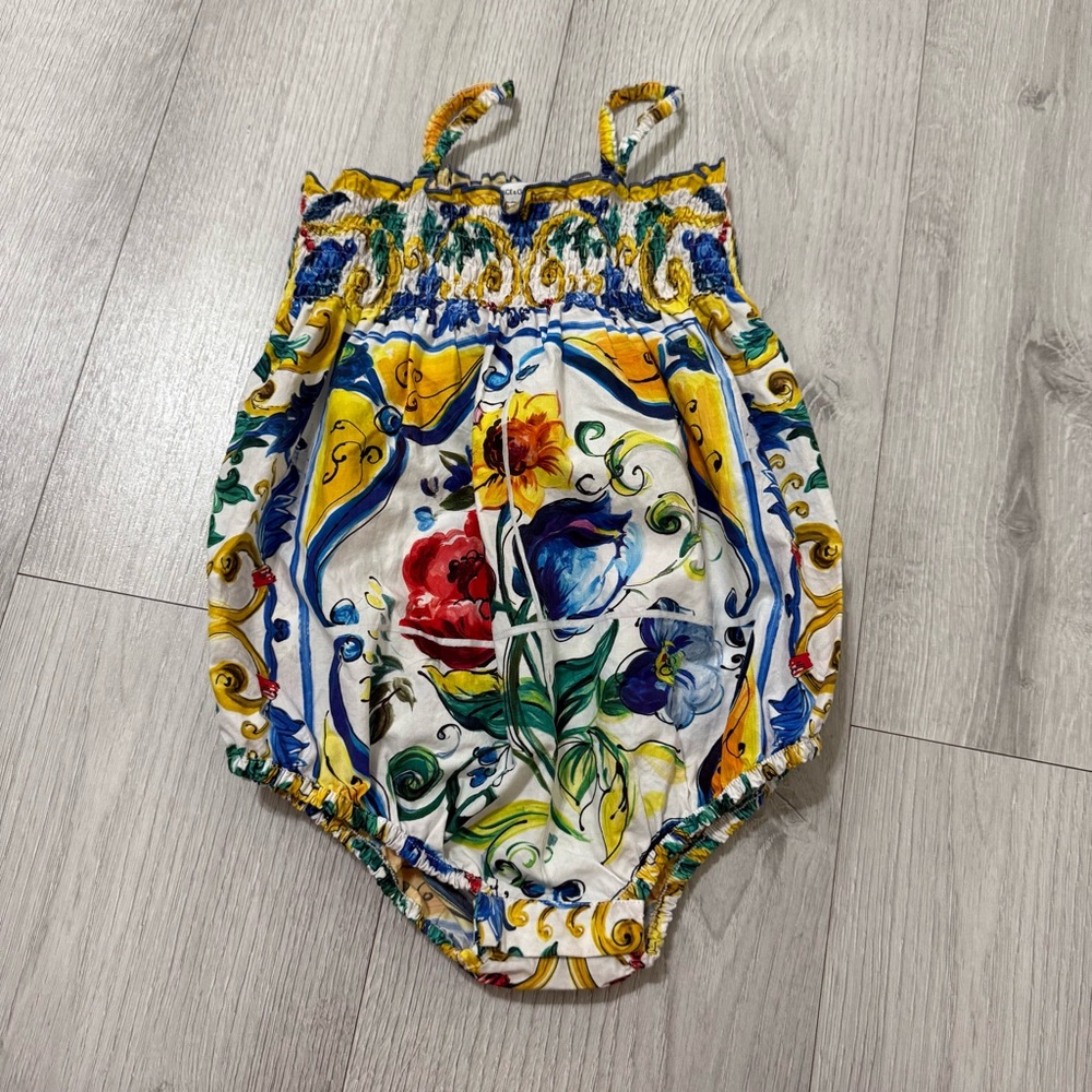 Dolce & Gabbana Multicolor Baby Romper